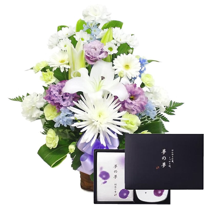 Offering Arrangement Deluxe Tall
+ Incense Sticks “Dream Dream Incense Plate”