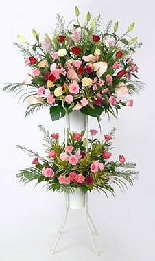 Flower stand, 2 tiers