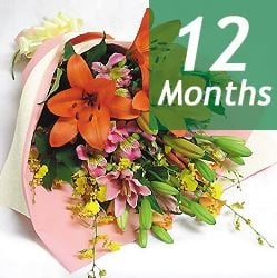 Seasonal Bouquet Deluxe -12 Month Regular Service-