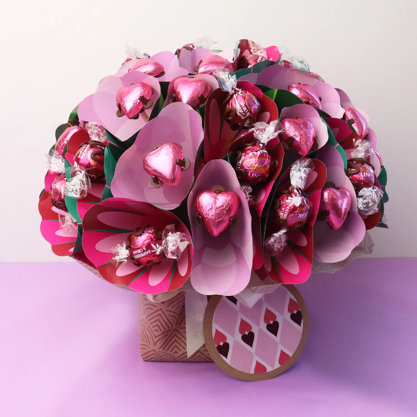 Raspberry Love Chocolate Bouquet – Large