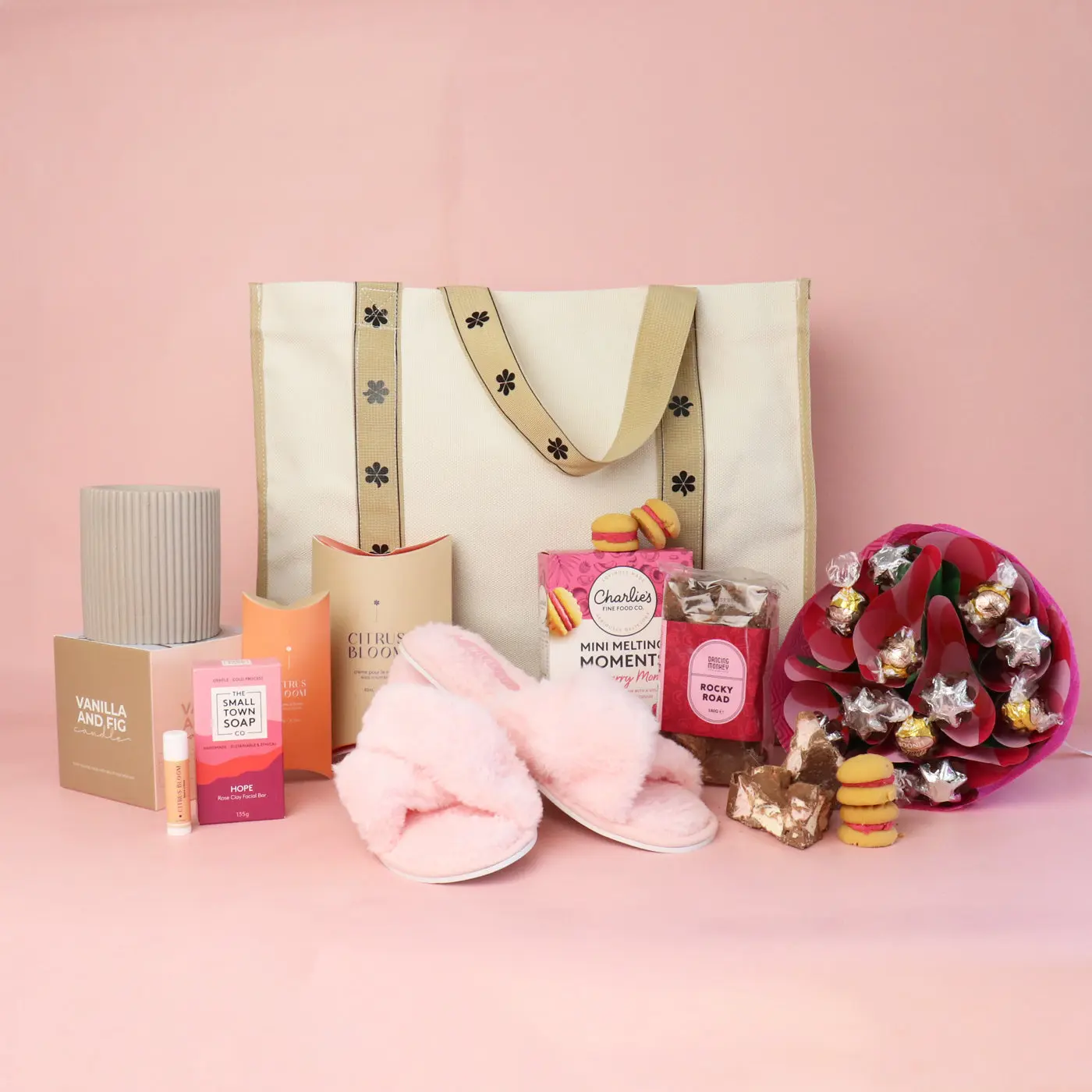 Pamper and Bouquet Tote Gift Hamper