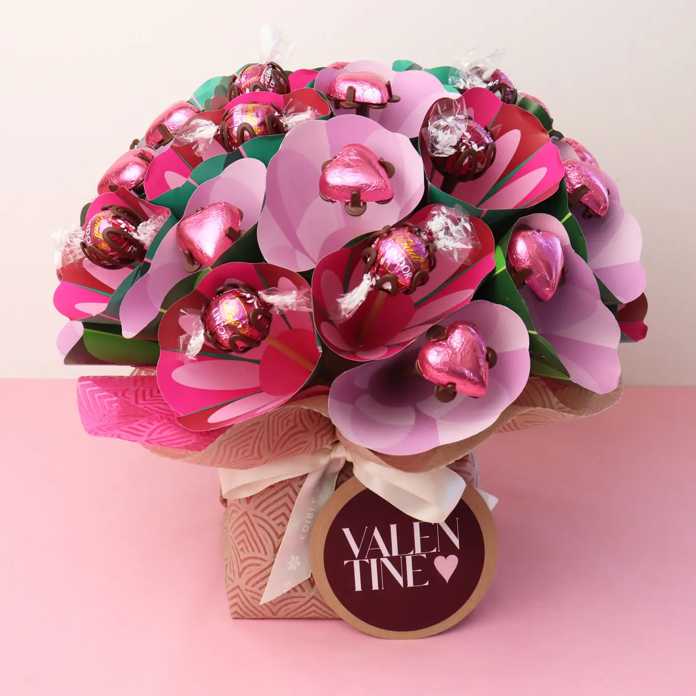Raspberry Love Chocolate Bouquet – Medium