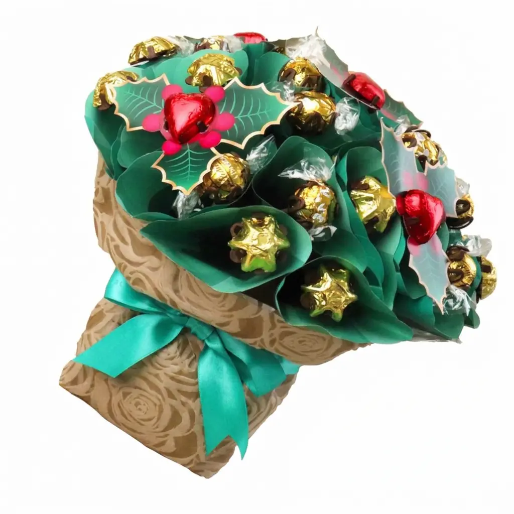 Holly Christmas Chocolate Bouquet Large
