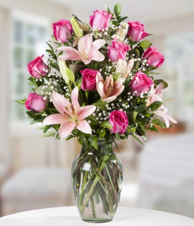 Roses And Lilies