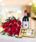 Rosas Chocolates y Vino