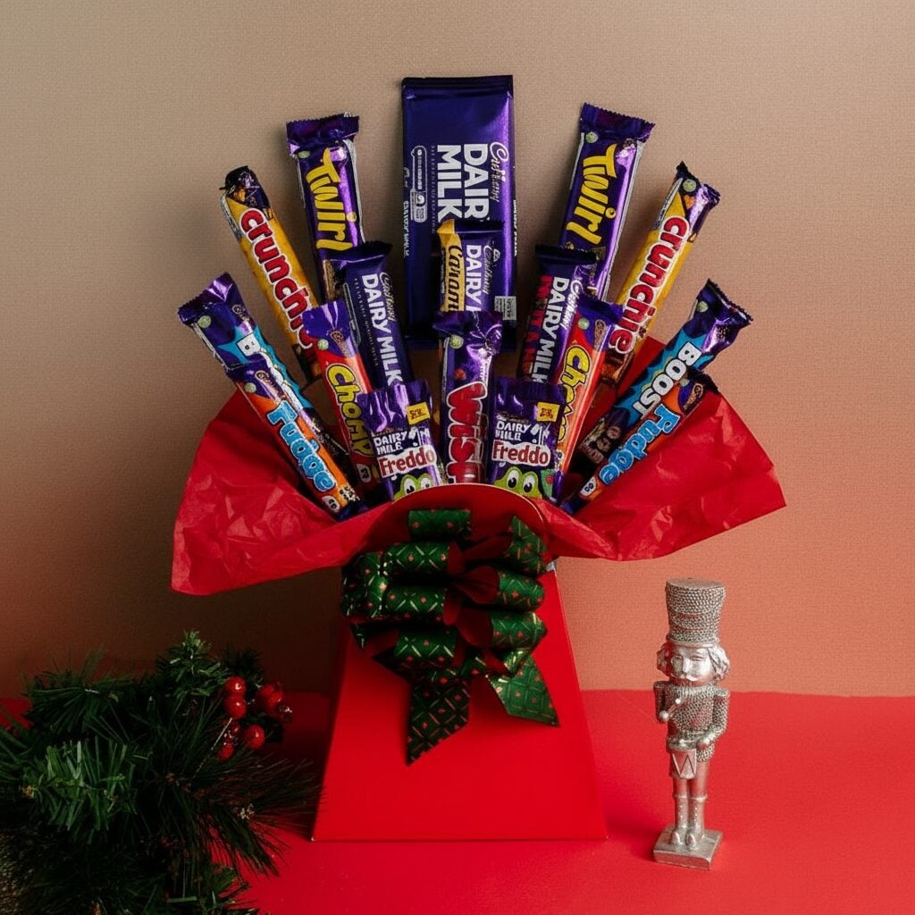 The Deluxe Cadburys Christmas Chocolate Bouquet