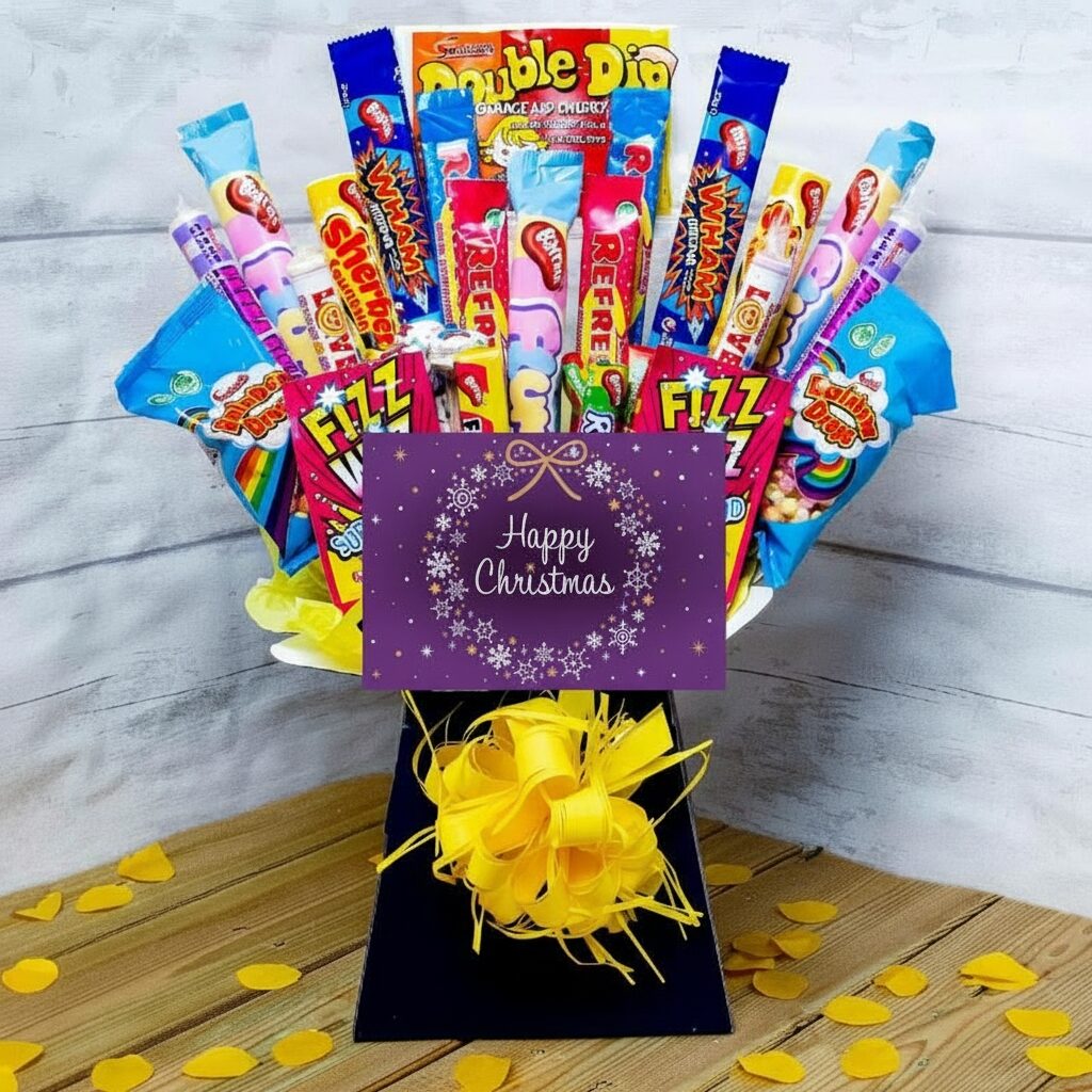 Happy Christmas Giant Retro Sweet Bouquet