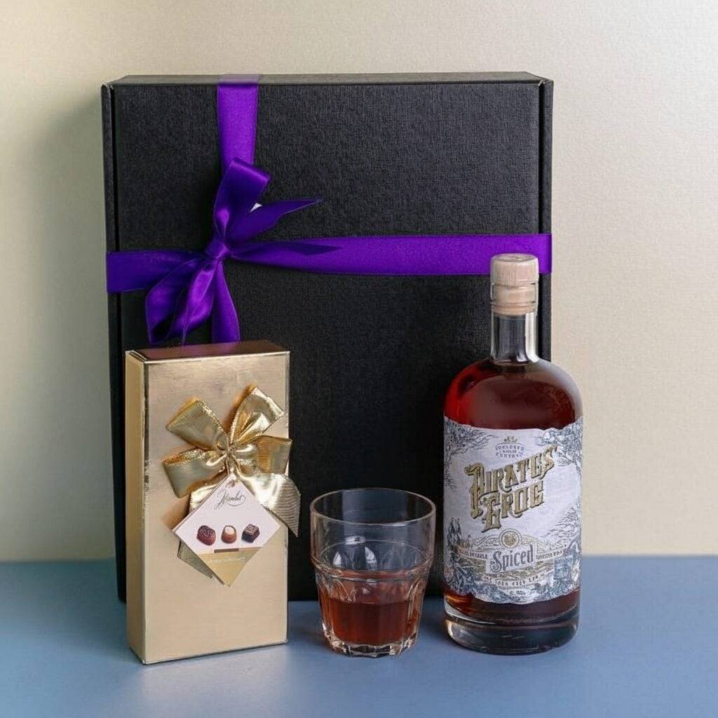 Pirate's Grog Spiced Rum And Chocolates Gift