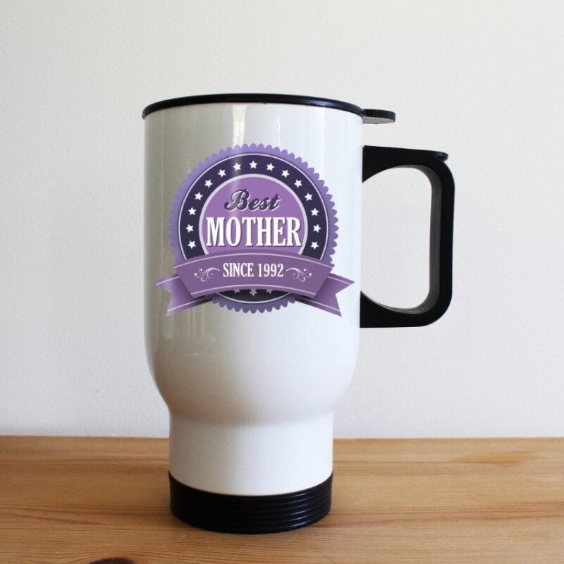 Personalised Best Mother Since Travel Mug
