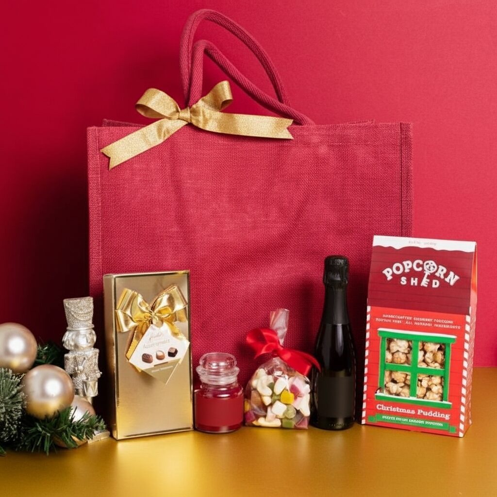 Deluxe Merry Christmas Prosecco and Yankee Candle Tote Bag