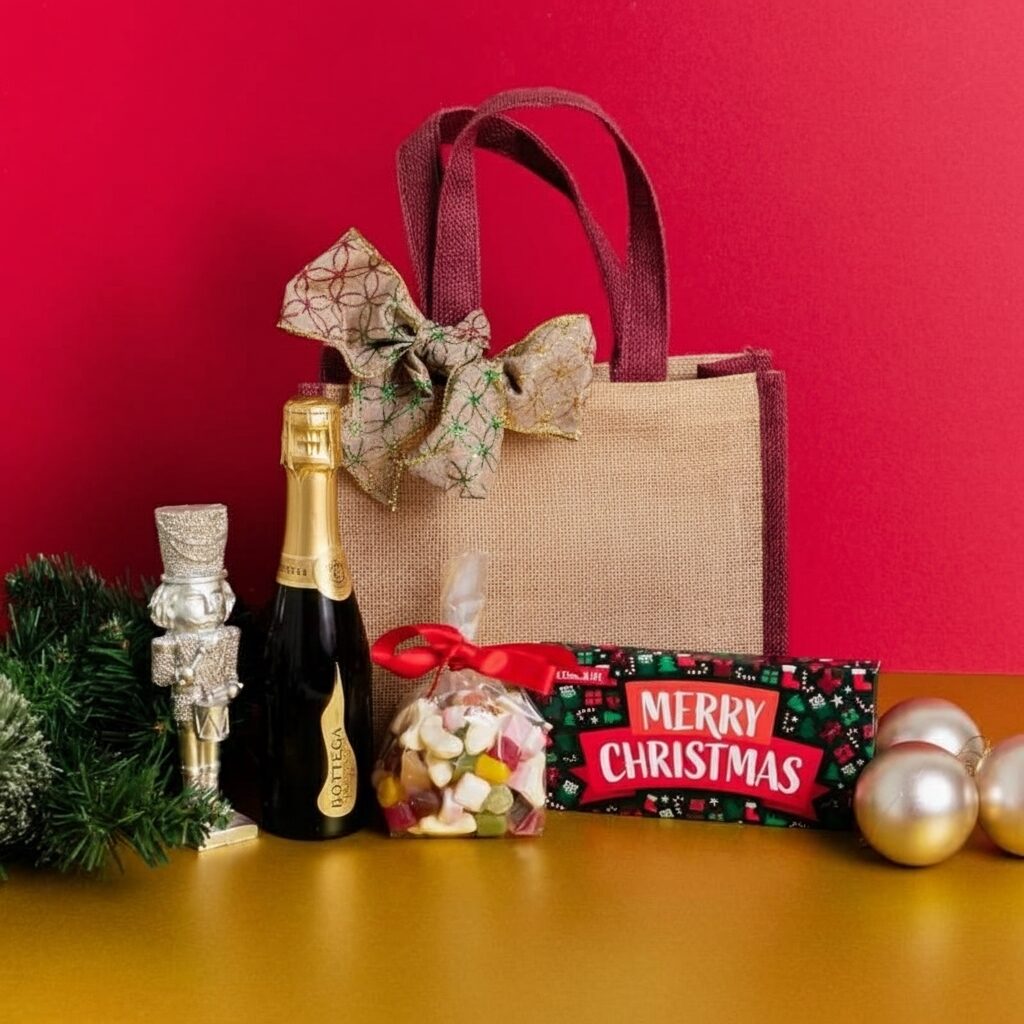 Merry Christmas Prosecco Tote Bag