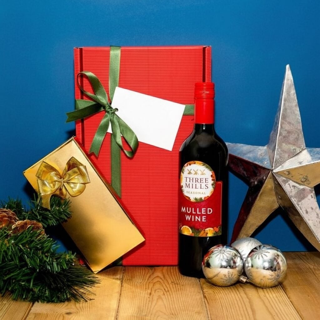 Christmas Mulled Wine and Belgian Chocolates Hamper