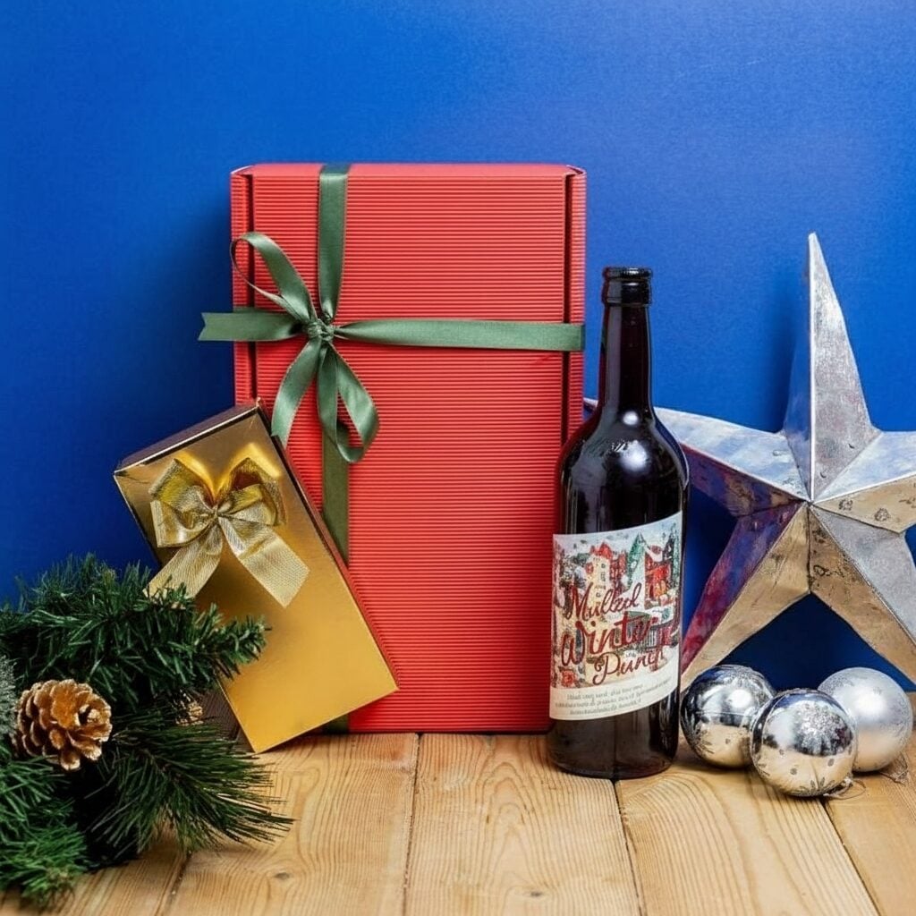 Non Alcoholic Christmas Punch and Belgian Chocolates