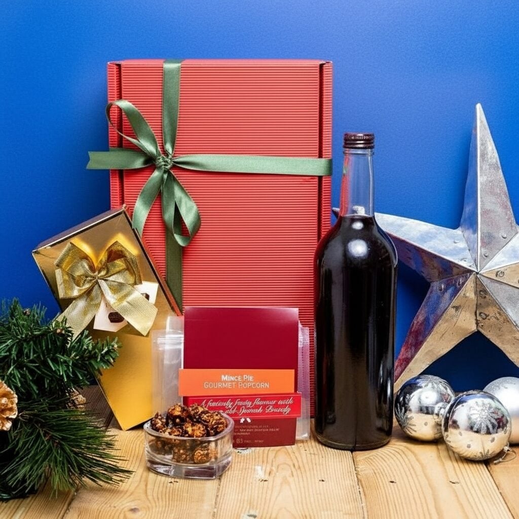 Non Alcoholic Christmas Punch, Belgian Chocolates and Gourmet Popcorn