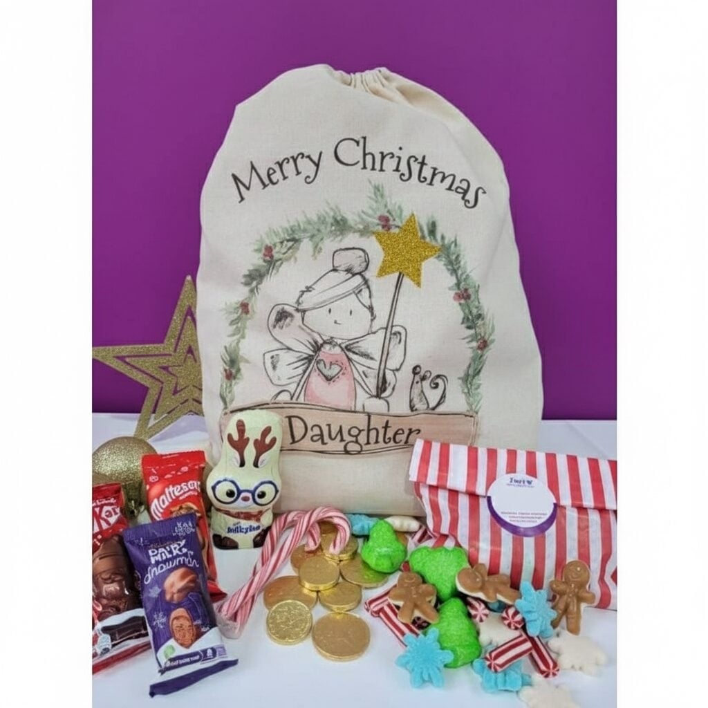 Merry Christmas Daughter Sweets and Chocolate Sack