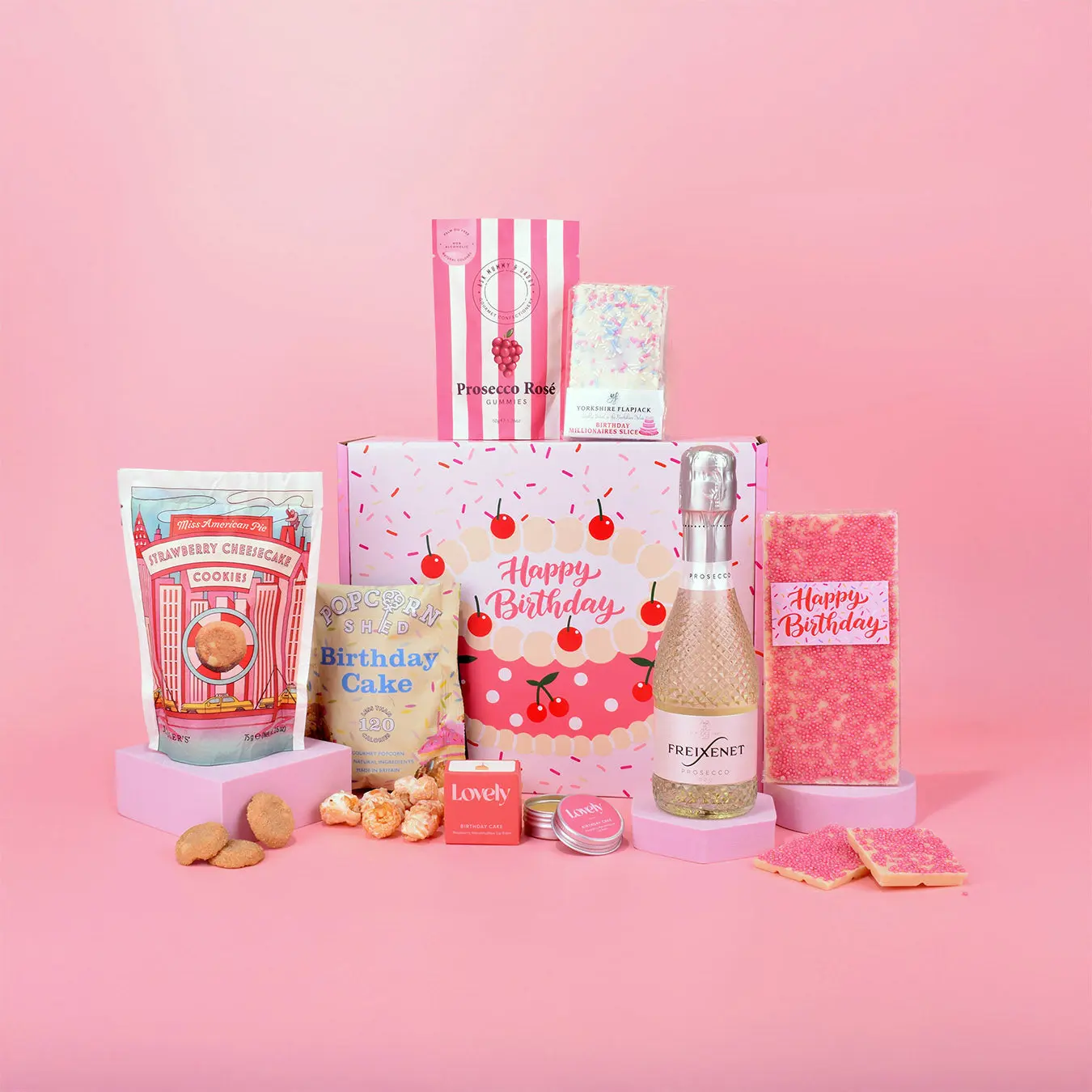 The Luxe Happy Birthday Prosecco Gift Set
