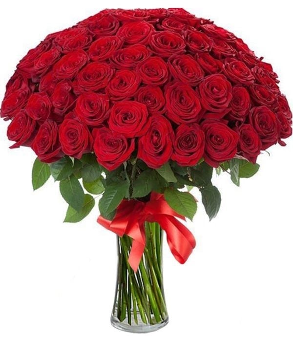 100 Red Roses Bouquet