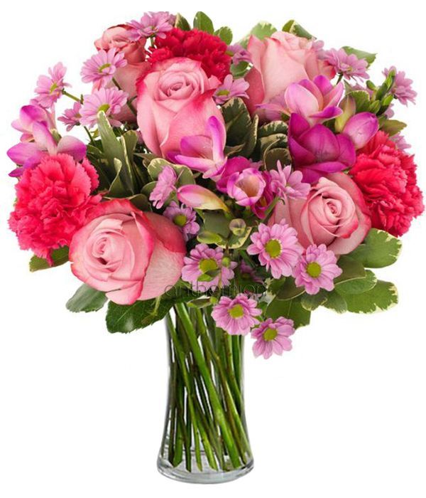 Cleopatra with carnations and roses (Basic)