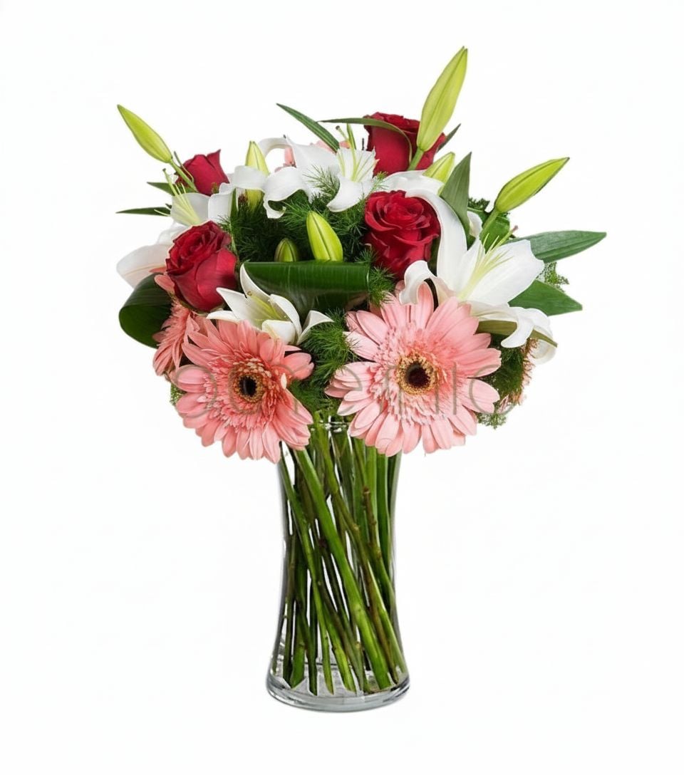 Markella with gerberas and lilies (Basic)