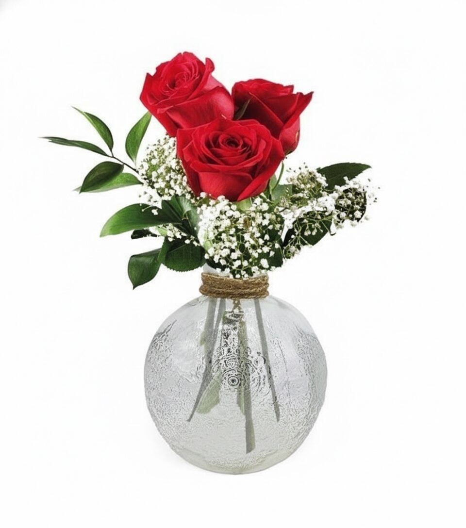 Romantic roses in a vase (Basic)