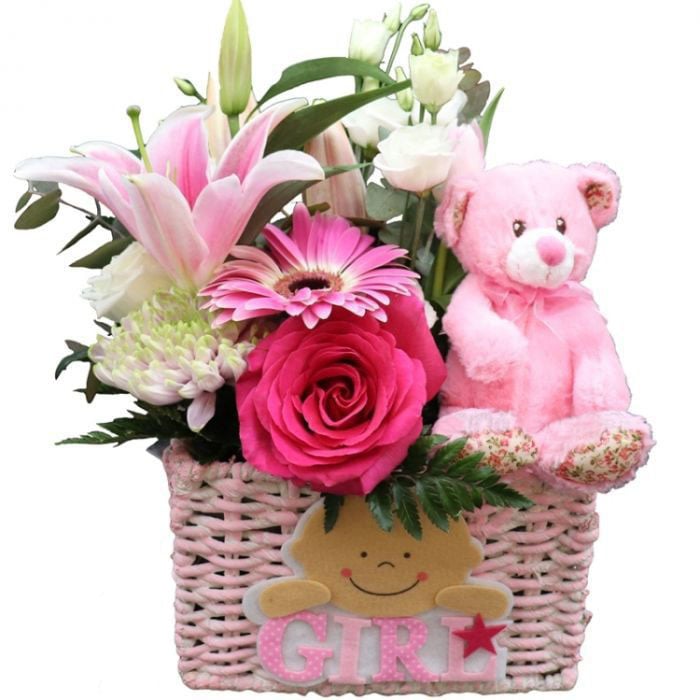Basket Arrangement For Baby Girll