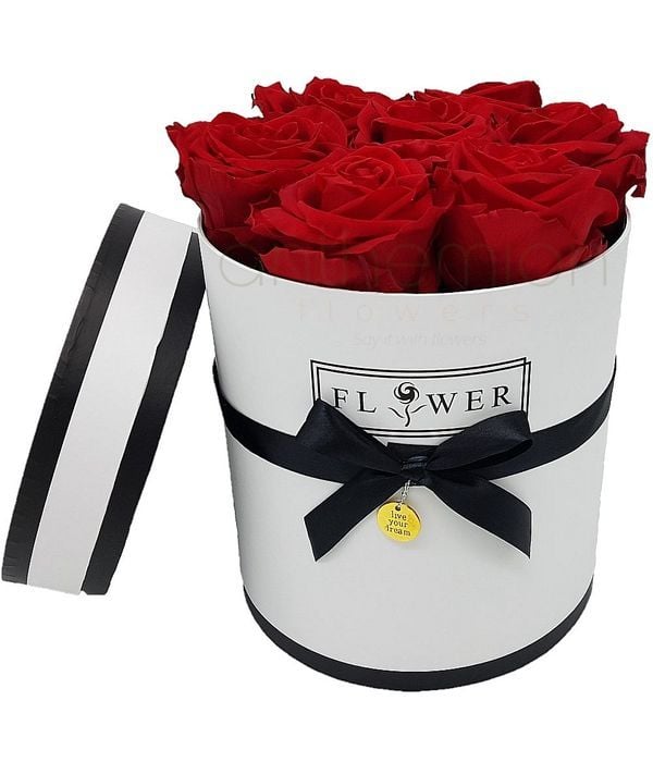 White Box And Forever Roses Xl (Basic)
