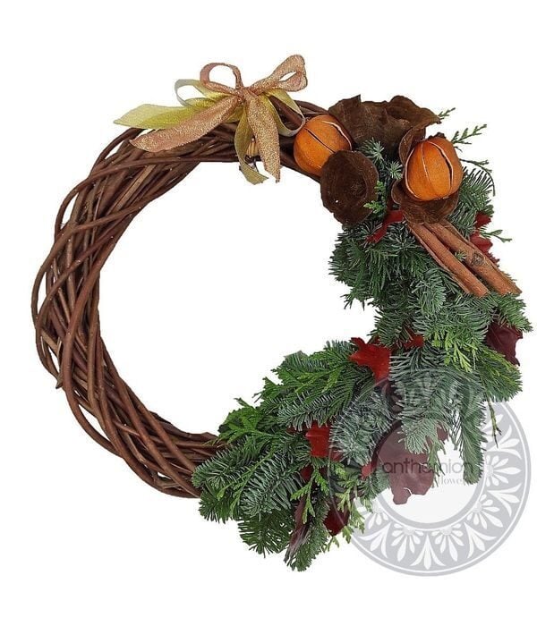 Fir festive hanging wreath
