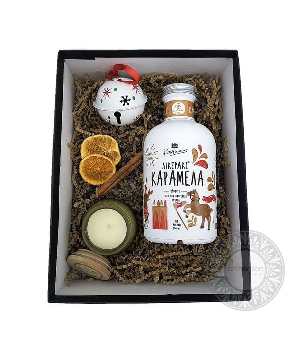 Xmas arrangement with liquer caramel