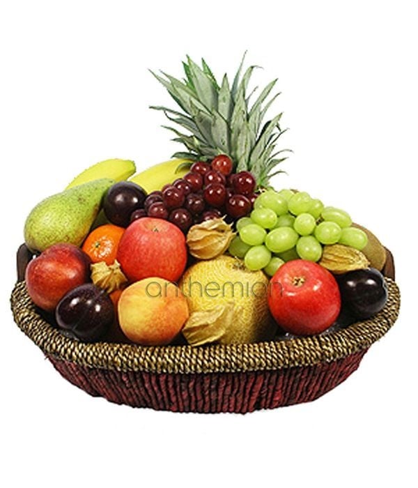 Fruit variety basket arrangement (Basic)
