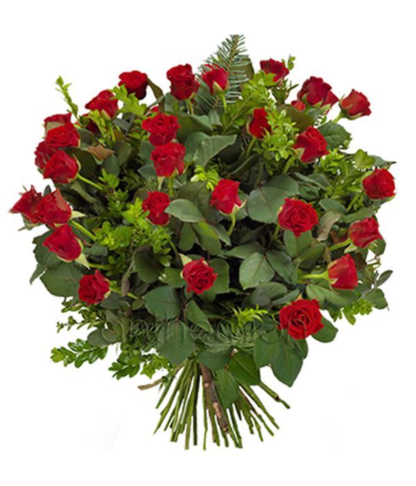 Red spray roses bouquet
