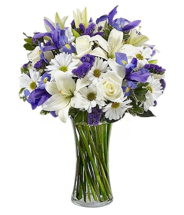 Bouquet in white|blue (Basic)