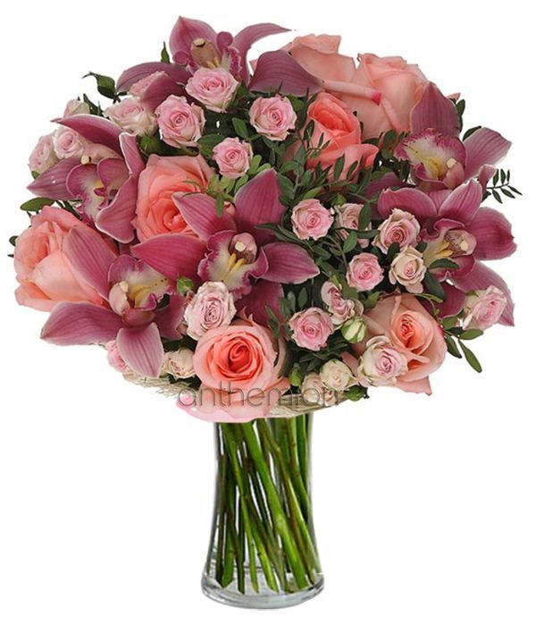 Pink roses and orchids (Basic)