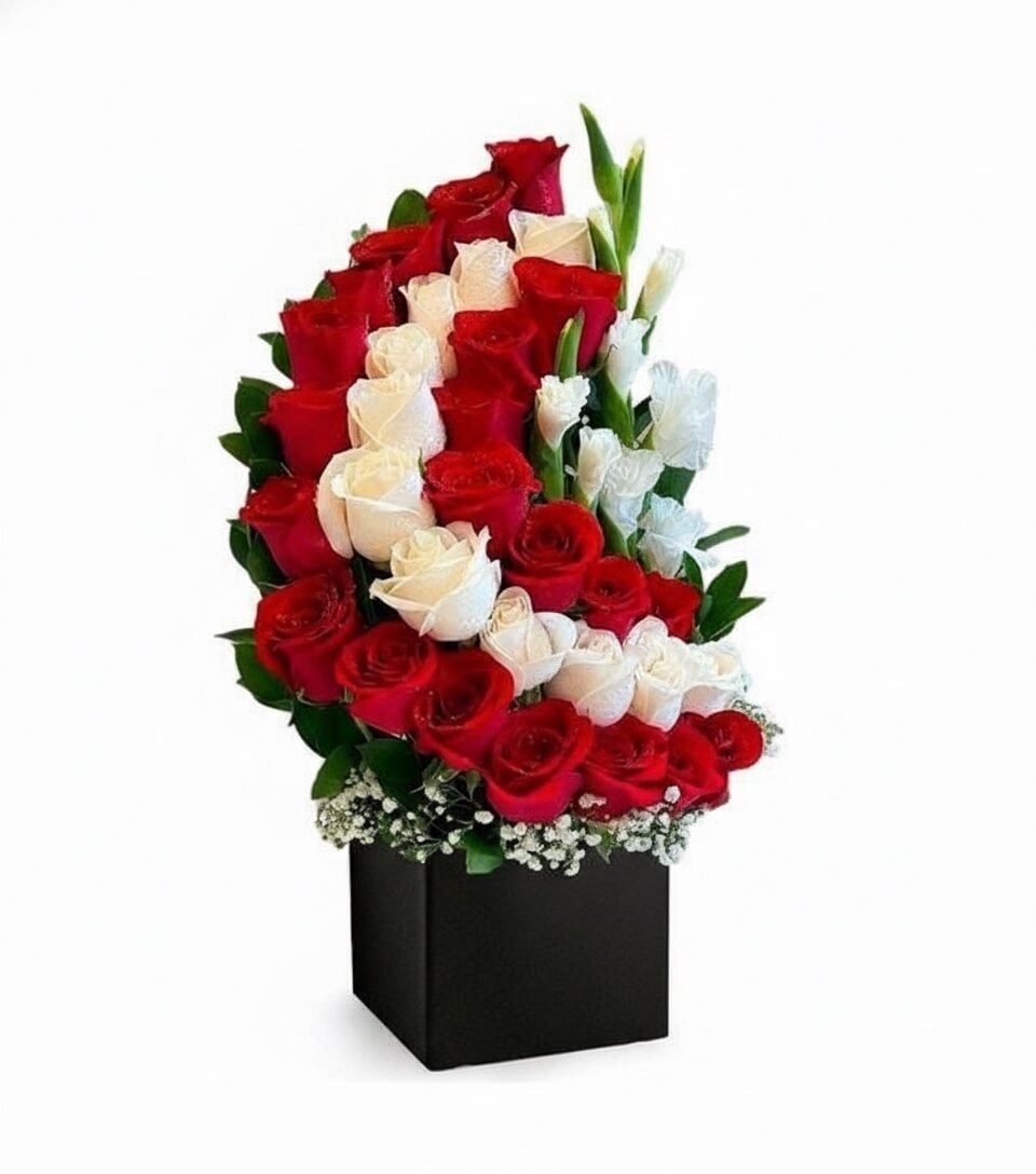 Red/pink arrangement