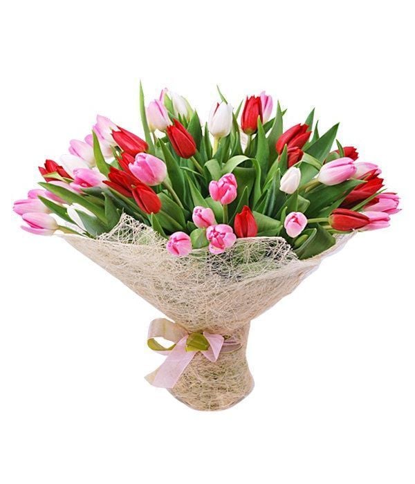 Assorted tulips bouquet