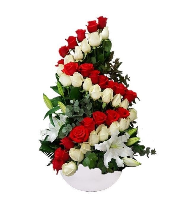 Special tall rose arrangement