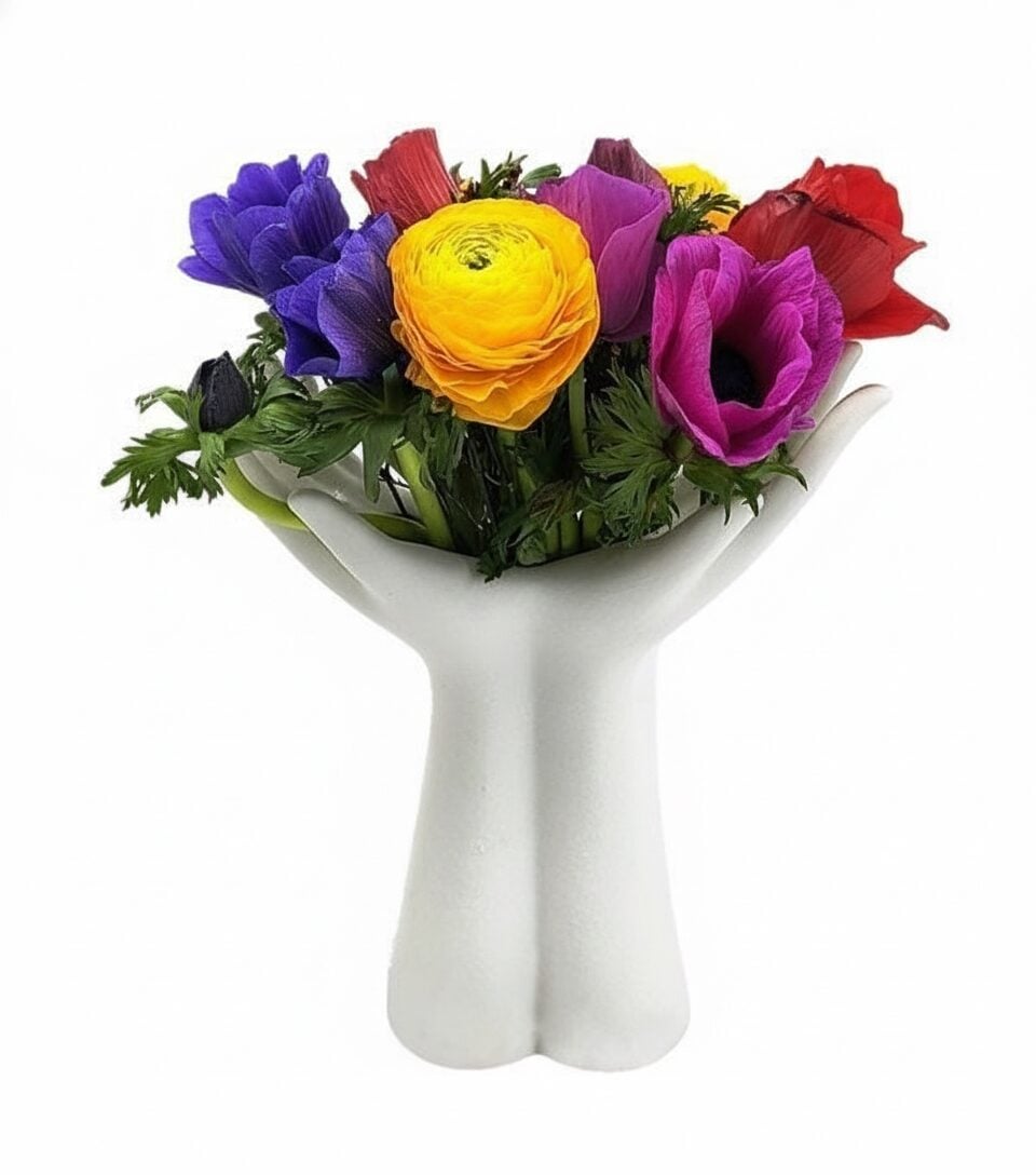 Spring arrangement of flowers