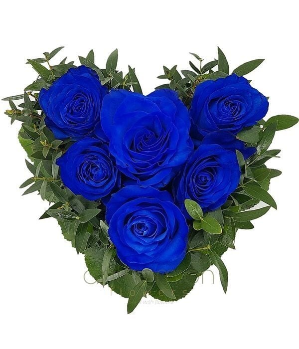 Stunning blue heart