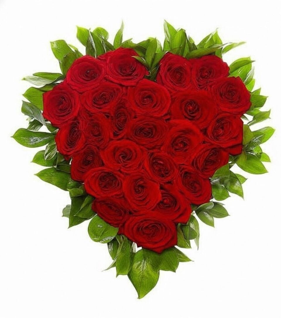 Heart Of Red Roses