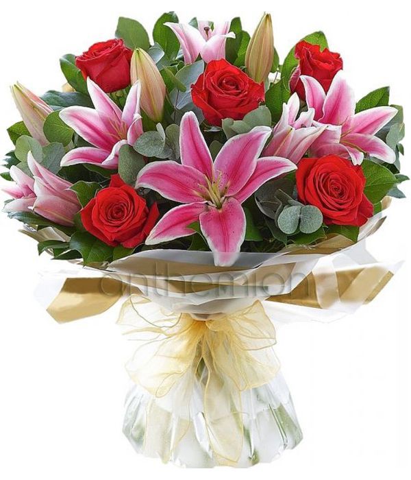 Stunning Roses And Lilies (medium)