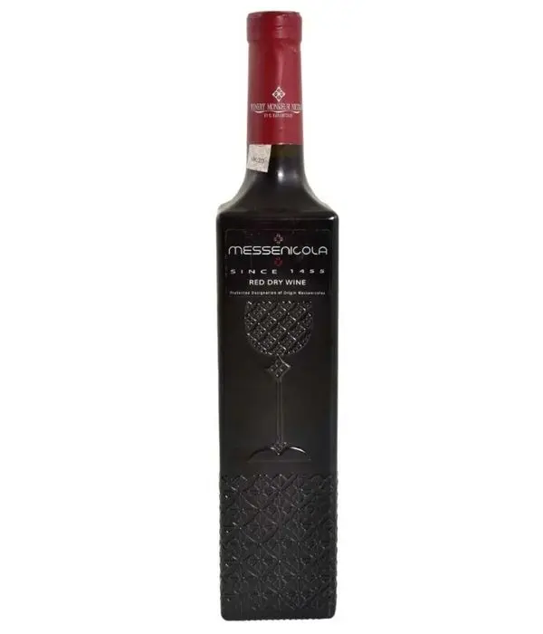 Bottle of Red Wine Messenicola
