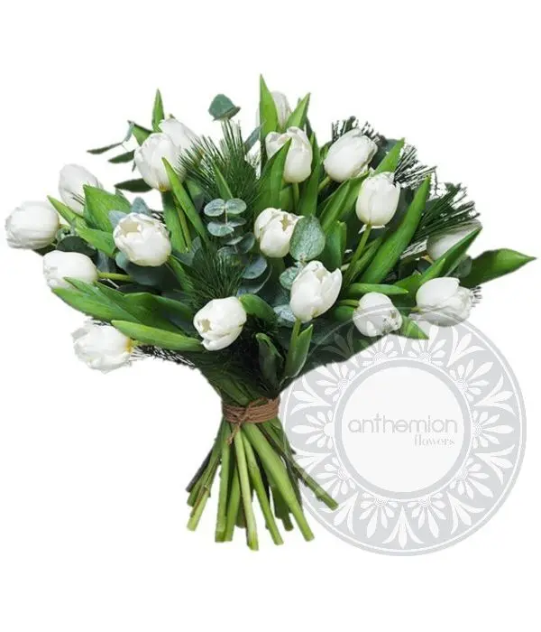 White tulip bouquet (Basic)