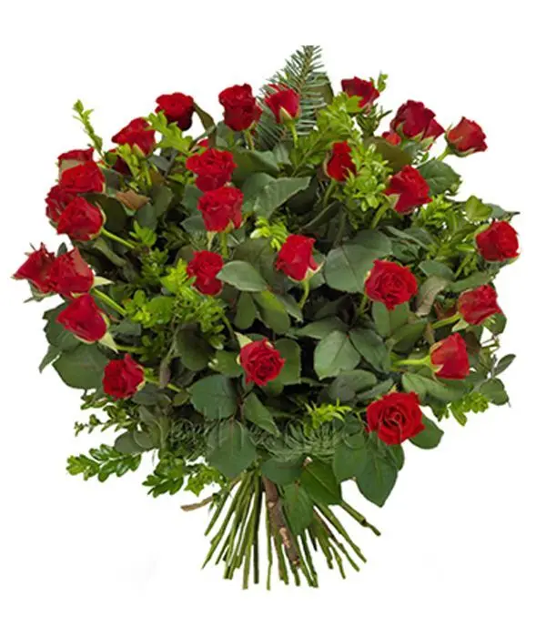 Red spray roses bouquet