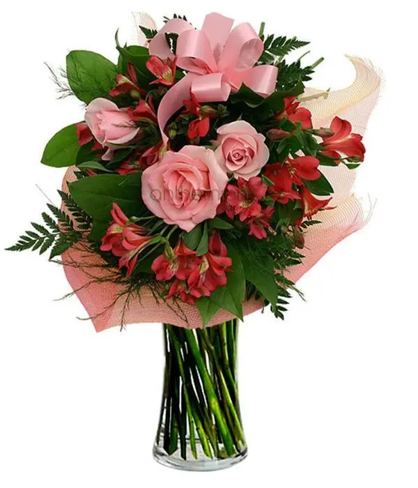 Romantic pink and red bouquet (Basic)