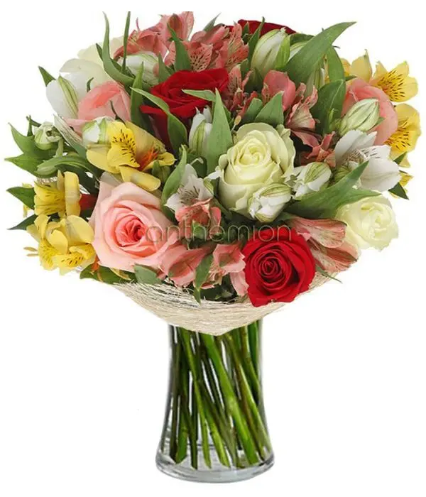 Colorful alstromerias and roses (Basic)
