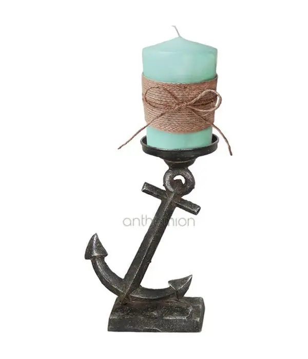 Anchor candleholder 20cm