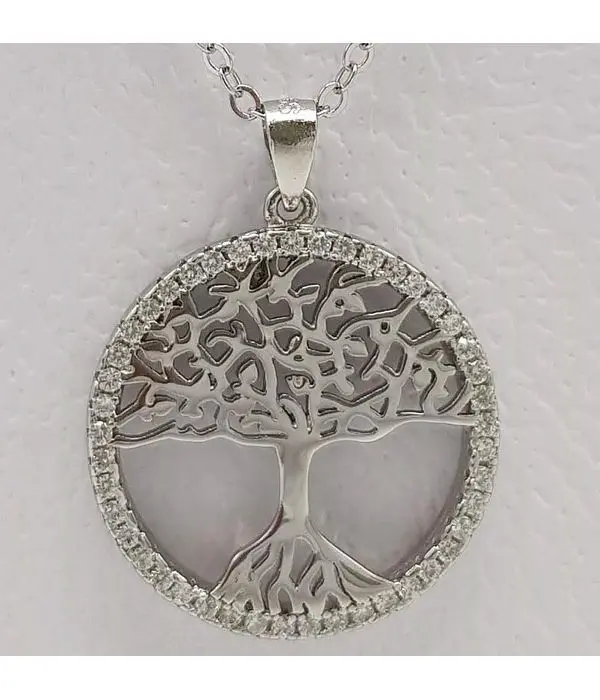 Pendant silver tree life