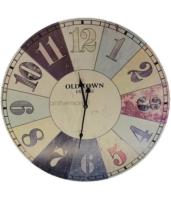 Wall clock "DARTBOARD" painting