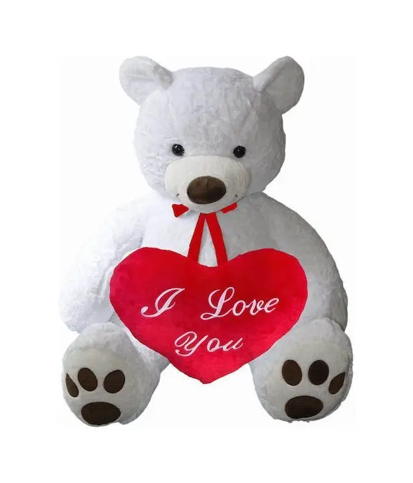 Giant Teddy bear 90cm holding a heart