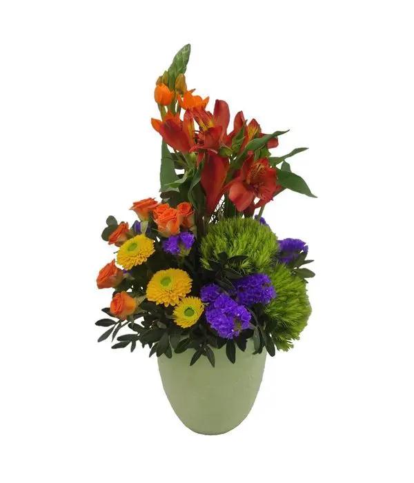 Easter Wishes with flowers