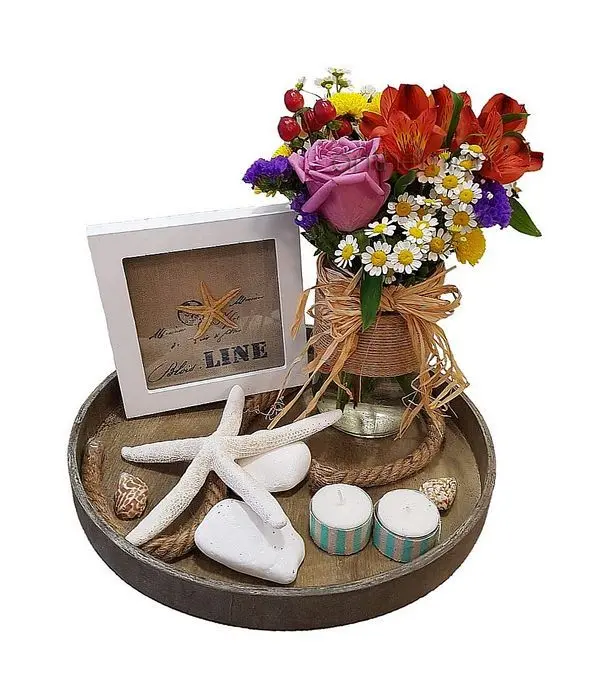 Summer Wooden Arrangement